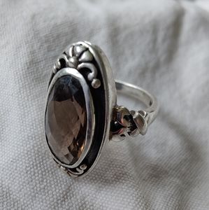 Smokey topaz ring size8
